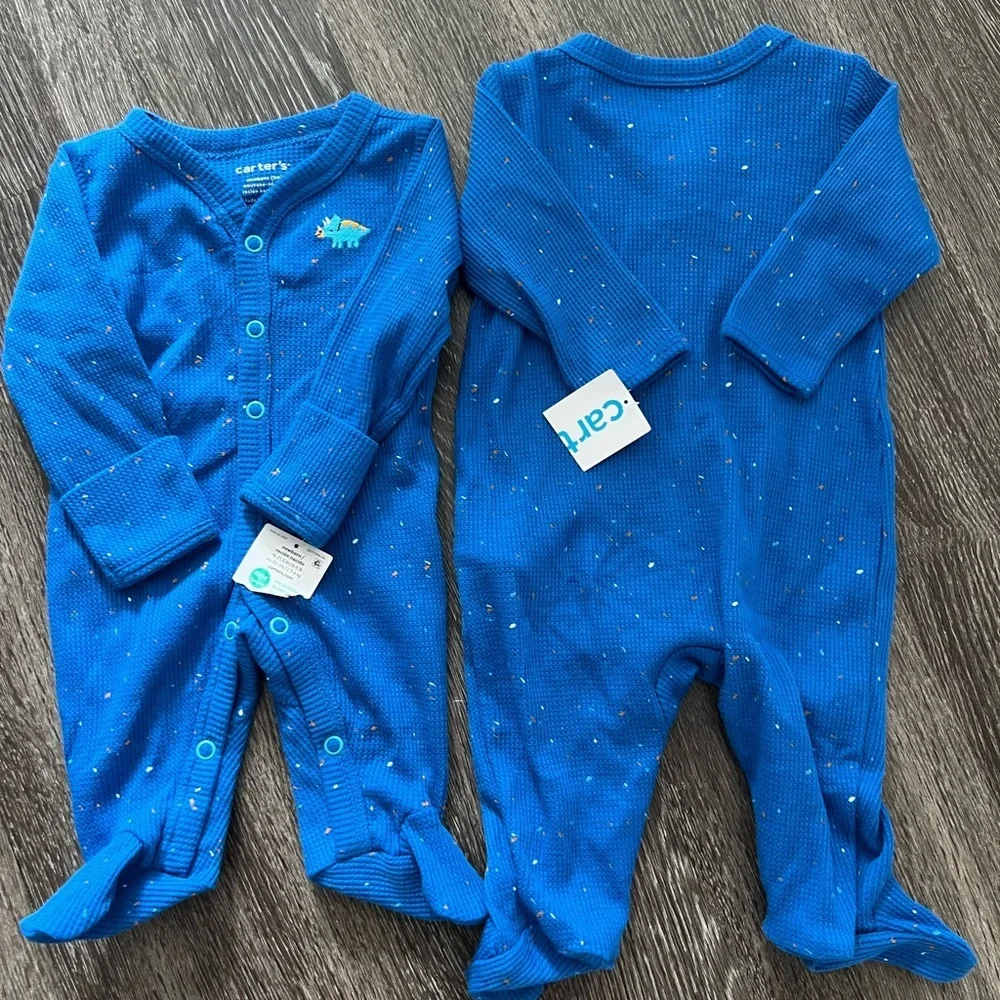 Carters‎ - Baby Dinosaur Snap-Up Thermal Sleep & Play Pajamas